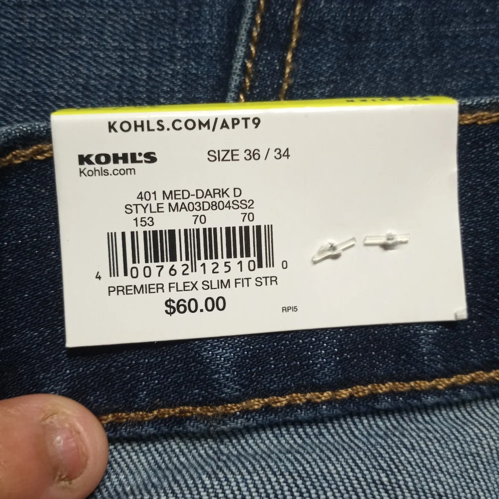 Mens Jeans slim fit 36x34 - Picture 6 of 6